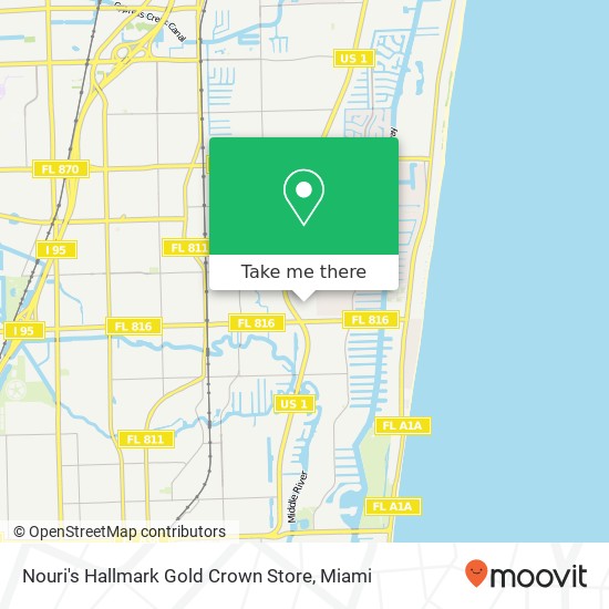 Nouri's Hallmark Gold Crown Store map