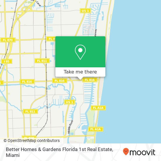 Better Homes & Gardens Florida 1st Real Estate map