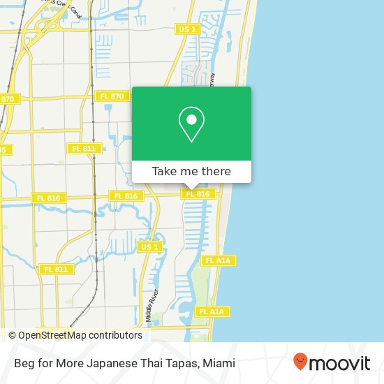 Mapa de Beg for More Japanese Thai Tapas