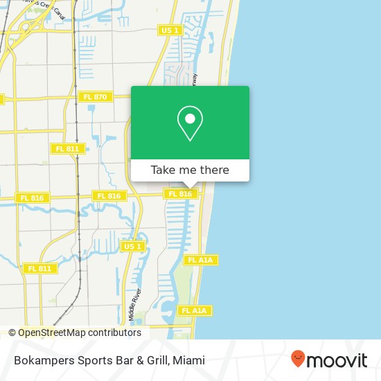 Mapa de Bokampers Sports Bar & Grill