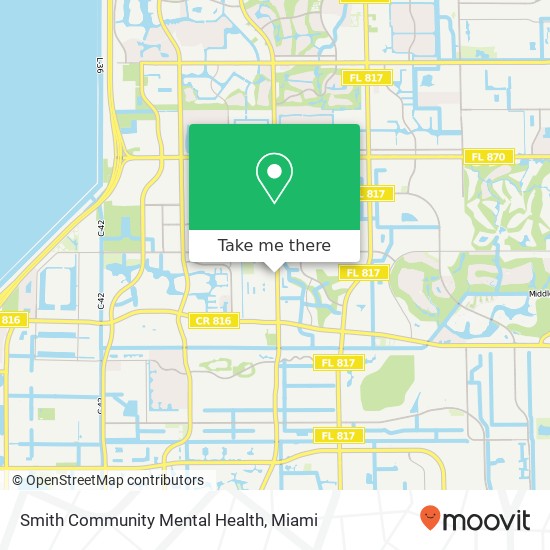 Smith Community Mental Health map
