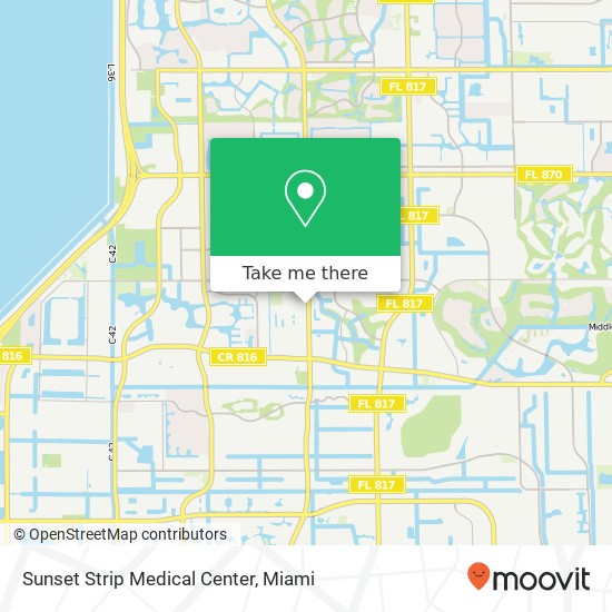 Sunset Strip Medical Center map