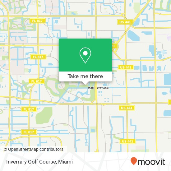 Inverrary Golf Course map