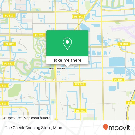 The Check Cashing Store map