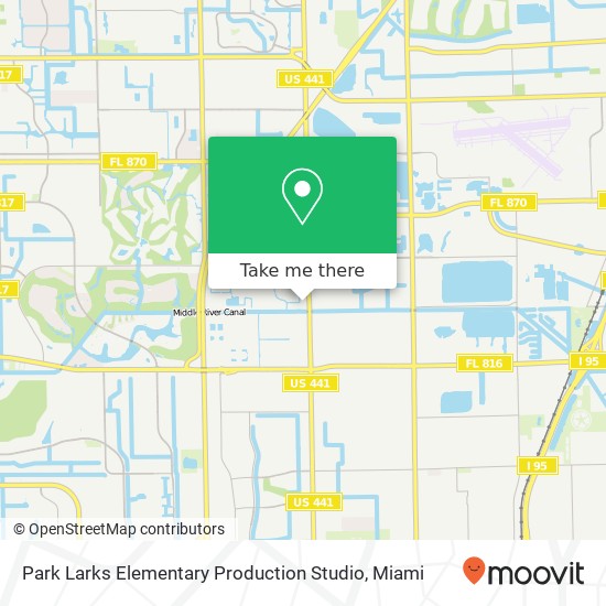 Park Larks Elementary Production Studio map