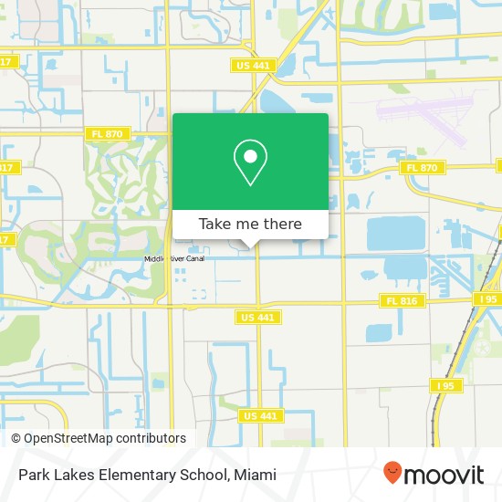 Mapa de Park Lakes Elementary School