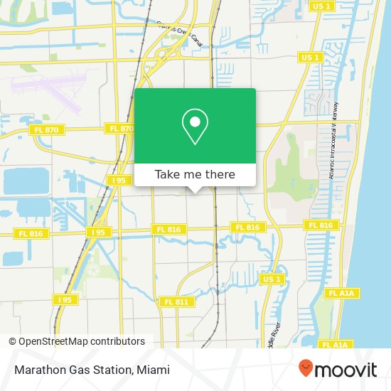 Marathon Gas Station map