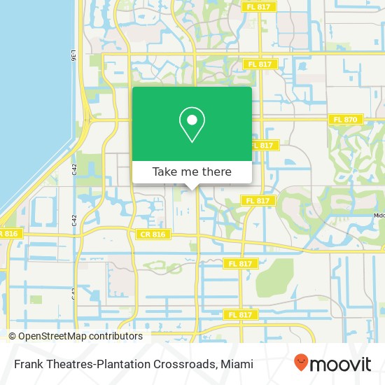 Frank Theatres-Plantation Crossroads map