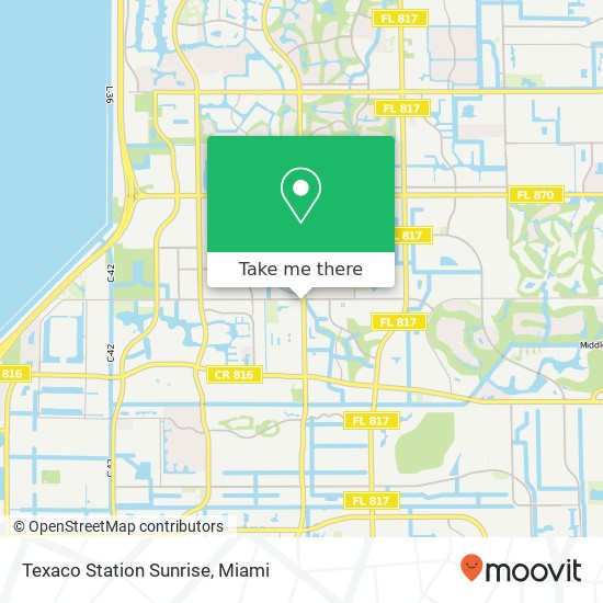 Texaco Station Sunrise map