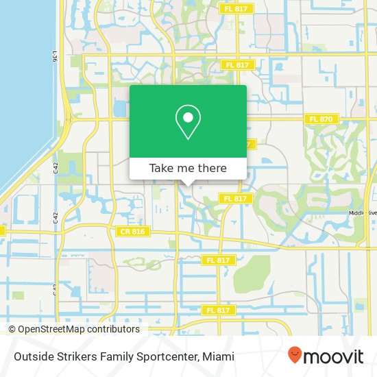 Mapa de Outside Strikers Family Sportcenter