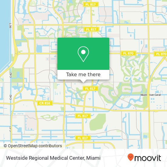 Mapa de Westside Regional Medical Center