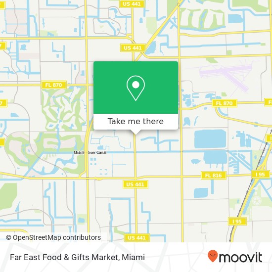 Mapa de Far East Food & Gifts Market