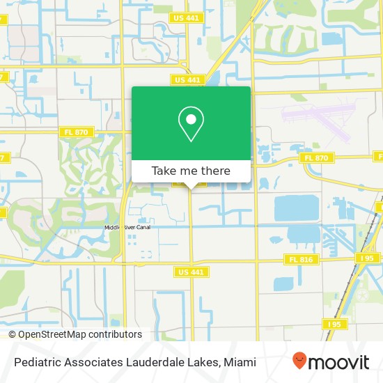 Pediatric Associates Lauderdale Lakes map