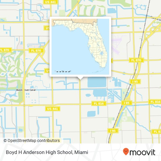 Boyd H Anderson High School map