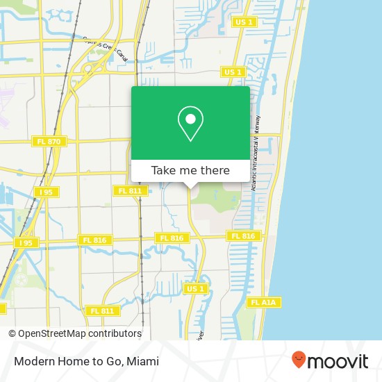 Mapa de Modern Home to Go