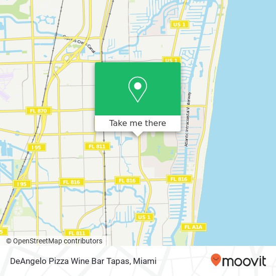 DeAngelo Pizza Wine Bar Tapas map