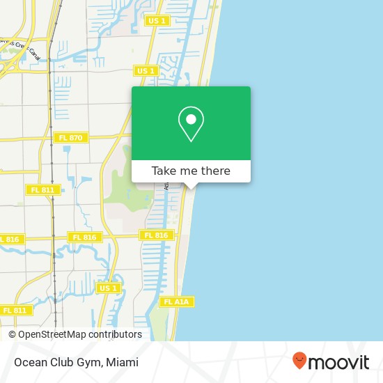 Ocean Club Gym map