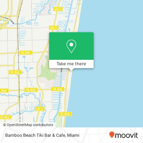 Mapa de Bamboo Beach Tiki Bar & Cafe