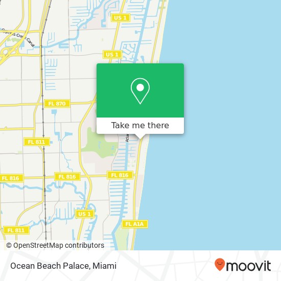 Ocean Beach Palace map