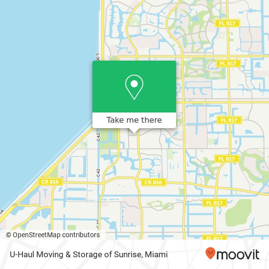 Mapa de U-Haul Moving & Storage of Sunrise