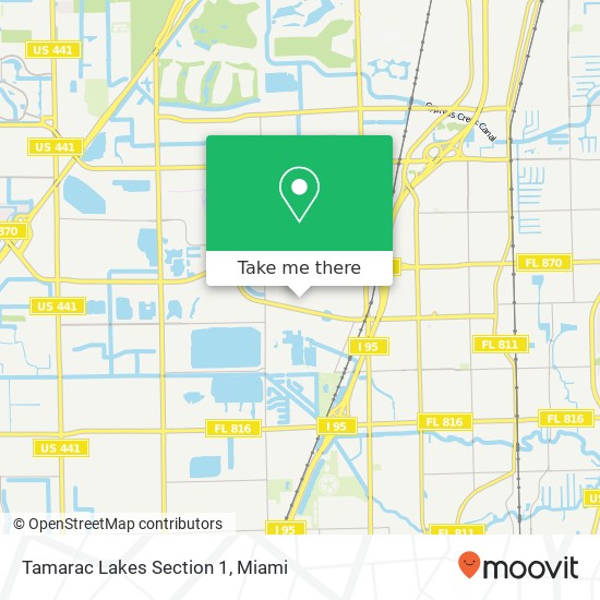 Tamarac Lakes Section 1 map