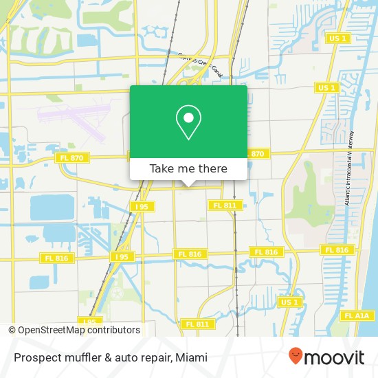 Prospect muffler & auto repair map