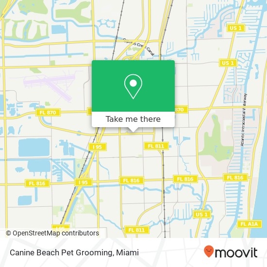 Canine Beach Pet Grooming map
