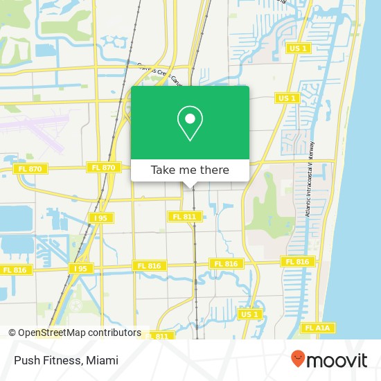 Mapa de Push Fitness