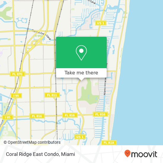 Coral Ridge East Condo map