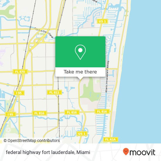 Mapa de federal highway fort lauderdale