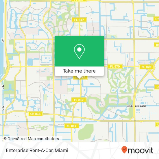 Mapa de Enterprise Rent-A-Car