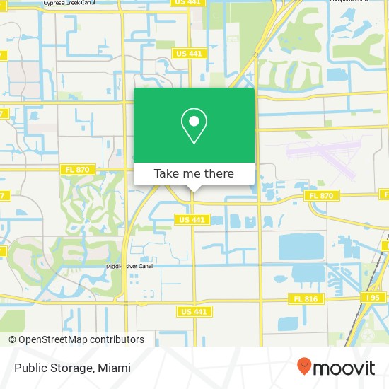 Public Storage map