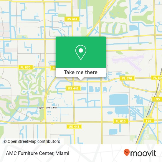 Mapa de AMC Furniture Center