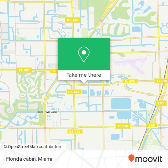 Mapa de Florida cabin