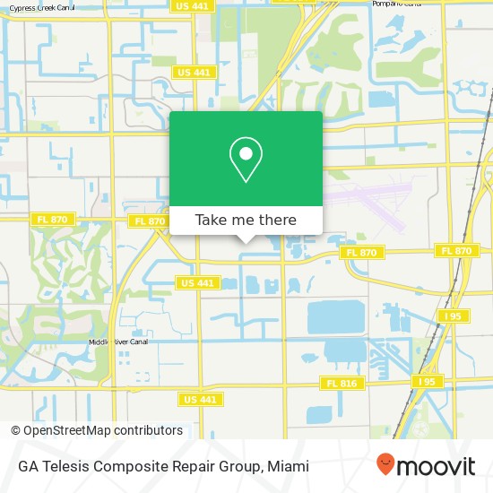 Mapa de GA Telesis Composite Repair Group