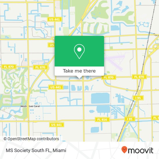 Mapa de MS Society South FL