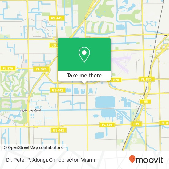 Dr. Peter P. Alongi, Chiropractor map