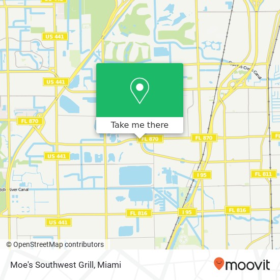 Mapa de Moe's Southwest Grill