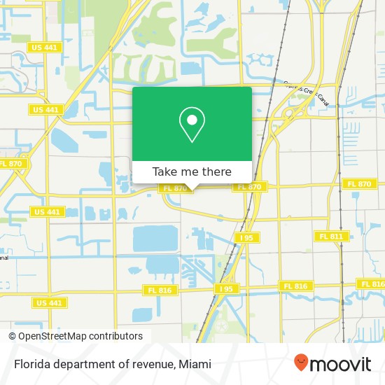 Florida department of revenue map