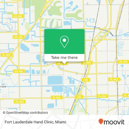 Mapa de Fort Lauderdale Hand Clinic