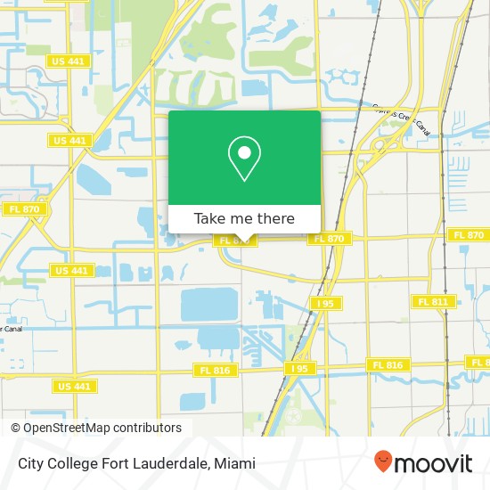 Mapa de City College Fort Lauderdale