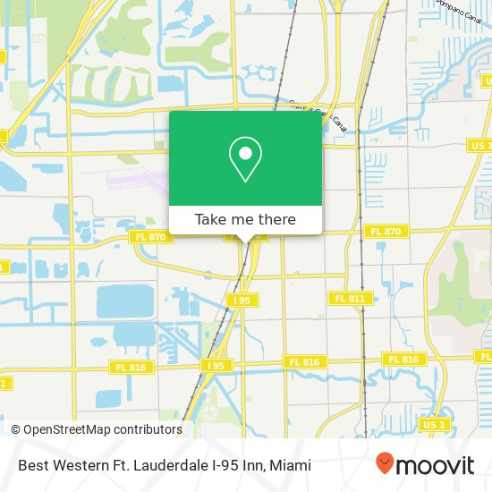 Mapa de Best Western Ft. Lauderdale I-95 Inn