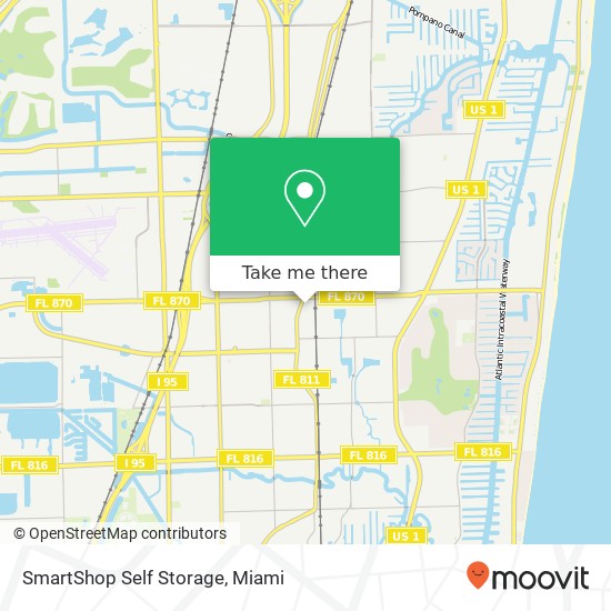 SmartShop Self Storage map