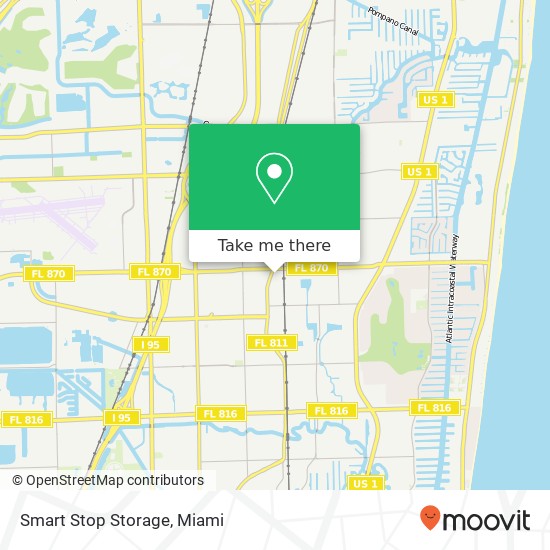 Smart Stop Storage map