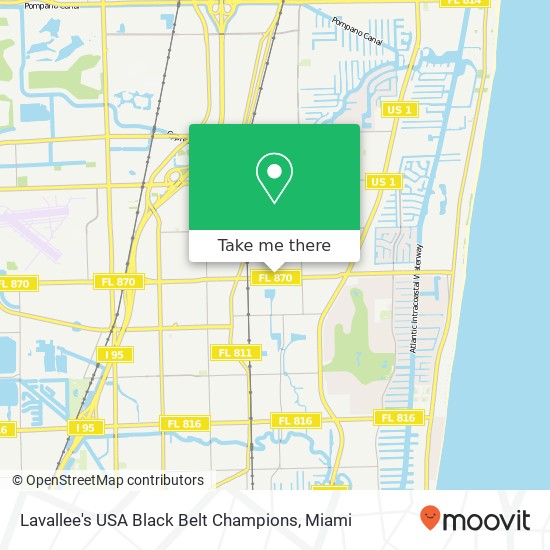 Lavallee's USA Black Belt Champions map