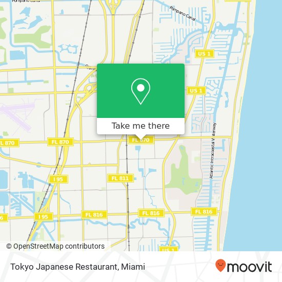 Mapa de Tokyo Japanese Restaurant