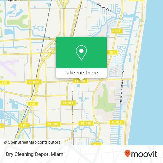 Dry Cleaning Depot map