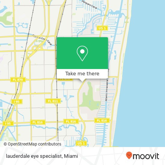 lauderdale eye specialist map