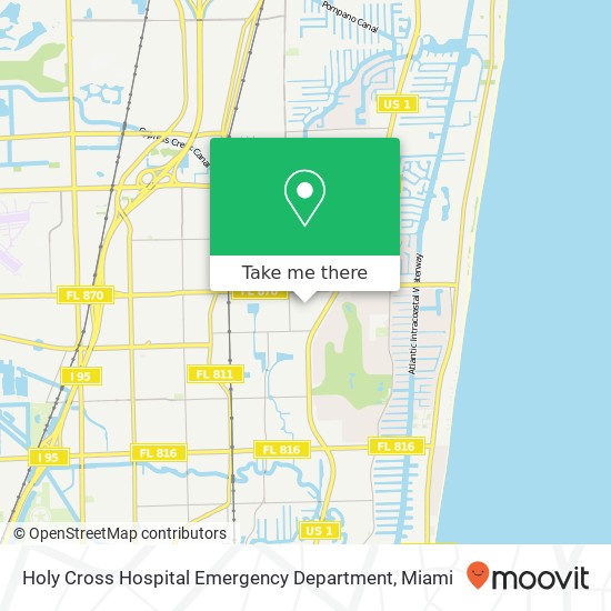 Mapa de Holy Cross Hospital Emergency Department