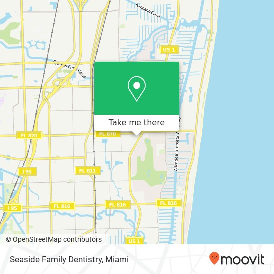 Seaside Family Dentistry map